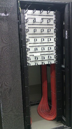 Câblage de rack informatique 